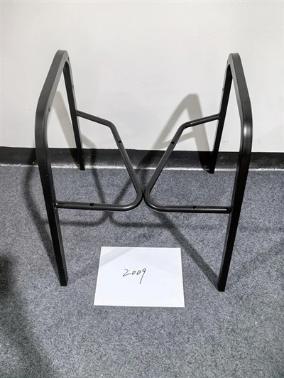 2009 Nigra Pulvoro Tegita Ŝtalo Seĝo Kadro, Bent Tube Metala Seĝo Bazo